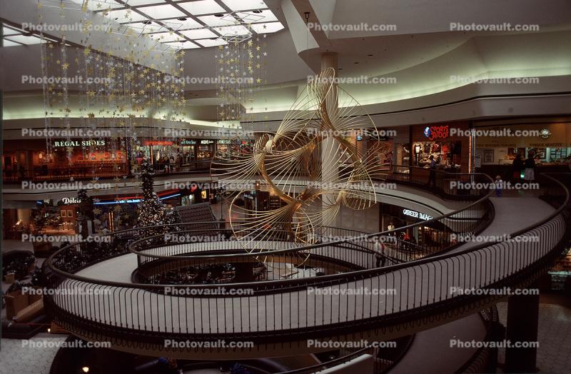 spiral, center, mall