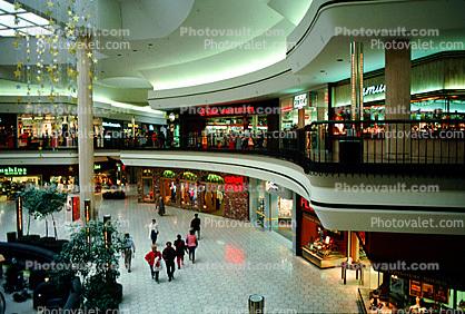 Mall, people, shoppers, stores