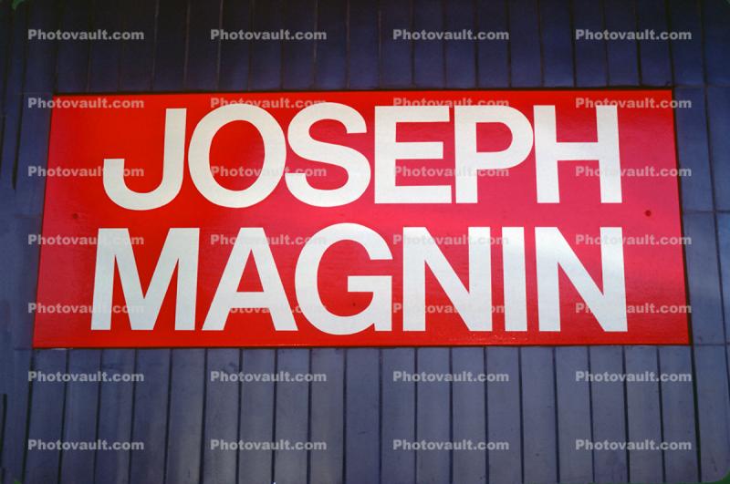 Joseph Magnin, signage, 1980s