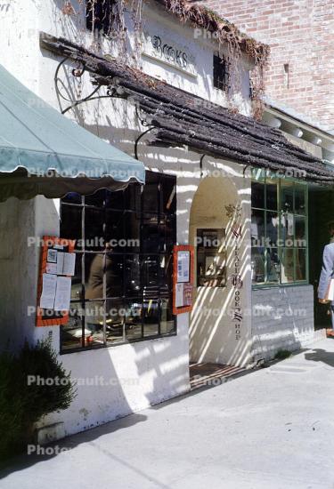 stores, shops, building, Carmel California, April 1950, 1950s