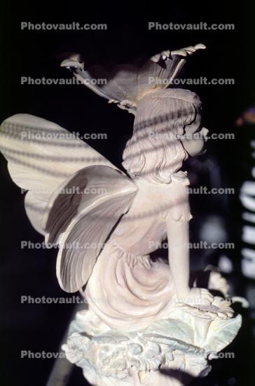 Butterfly Girl, statue, wings