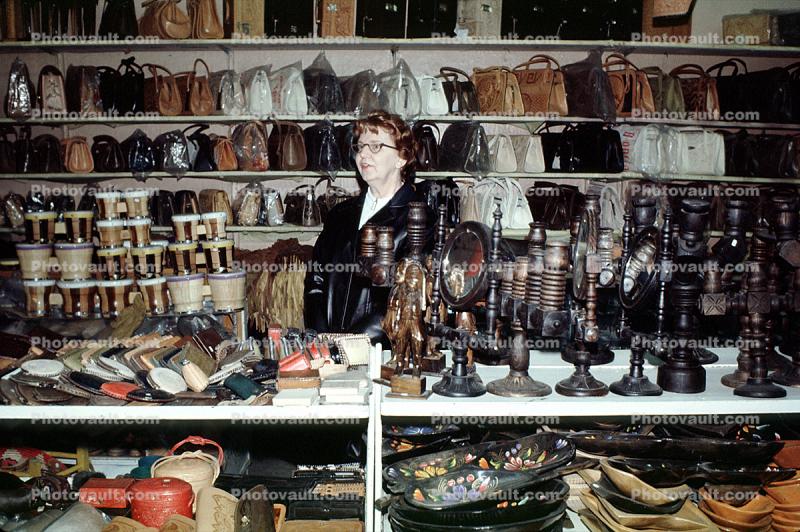 Woman, Purse, handbags, Nogales Mexico, February 1972, 1970s