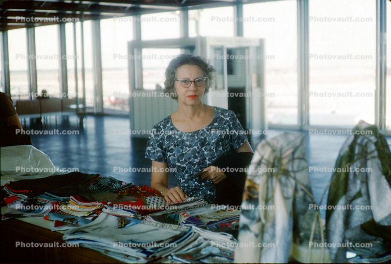 Woman, Rome Airport, October 1961, 1960s
