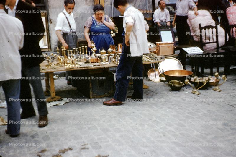 Thieves Market, Madrid Spain, 1950s
