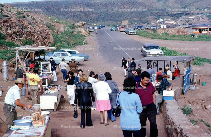 Roadside Stand, Highway, Cars, Guaymas Mexico