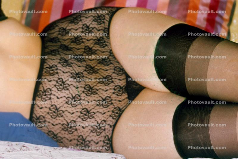 Sheer Stockings, Lace Panties, 1950s