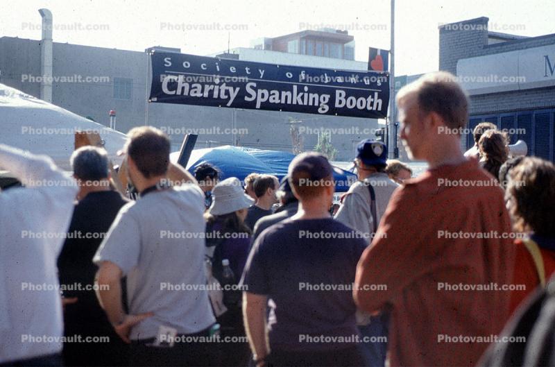 Charity Spanking Booth, Folsom Street Fair