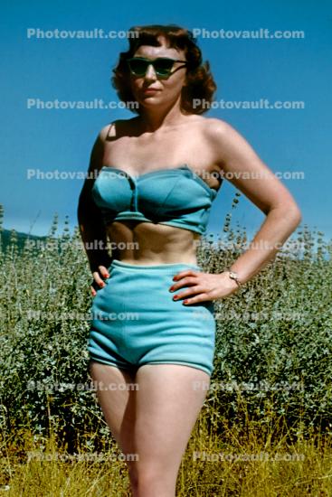 Striptease, Retro, Woman, Bikini, Adriana, 1950s