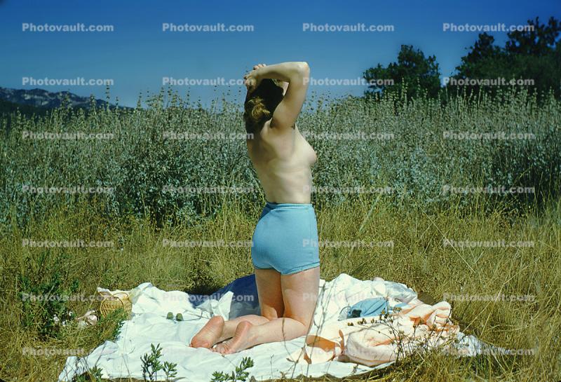 Girdle Woman, Stockings, panty Girdle, undressing, Striptease, Retro, 1950s, Adriana
