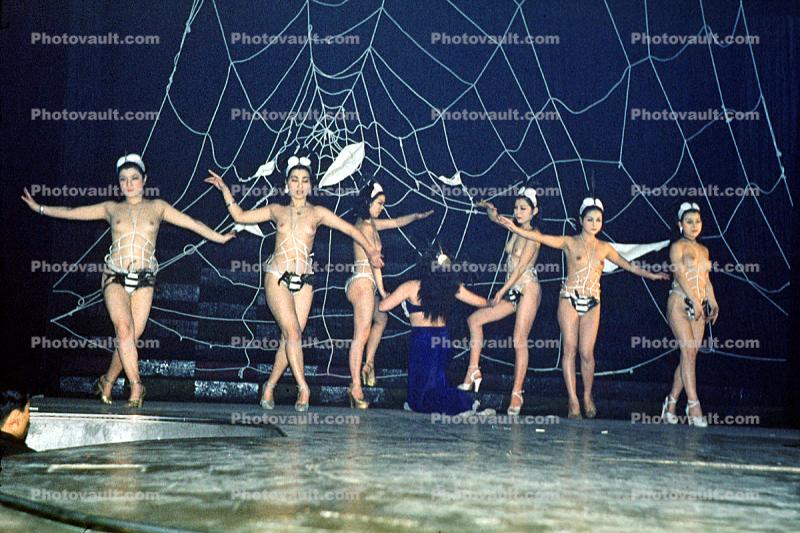 Strip Tease, Entertaining American Military, Stripper, Show, Night Club, Sasebo Saga Japan, 1950s