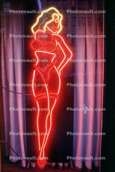 Neon Sign, Female, Woman, Girls, Garters, Bra, Legs, Leggy