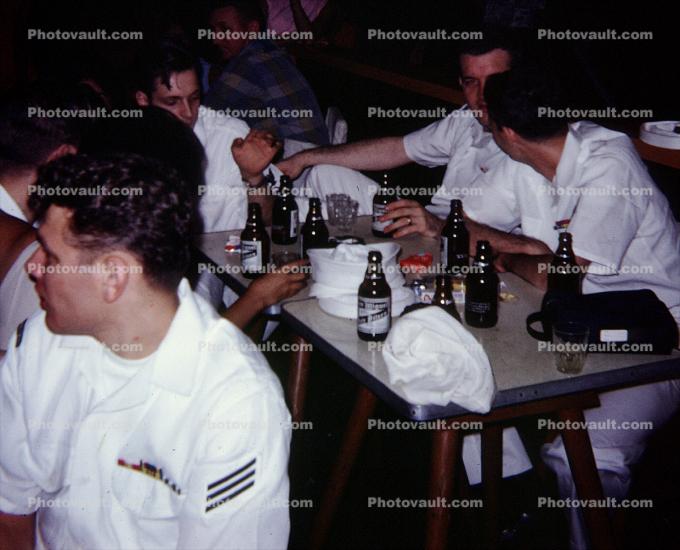 Sailors, Night Club, Beer, 1960s