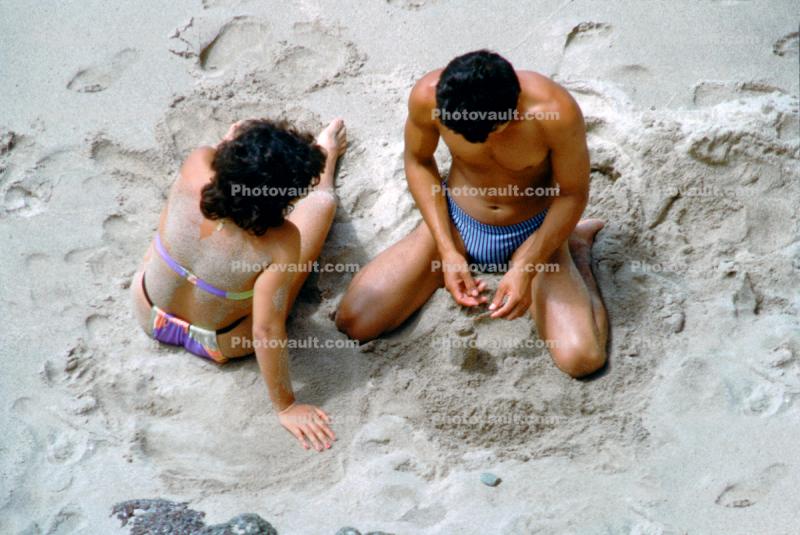 Lovers on a Beach, Sand