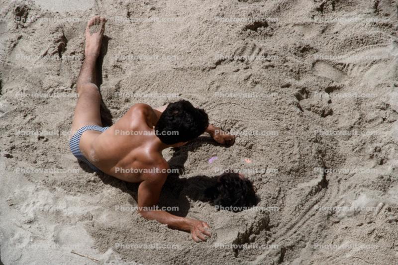 Lovers on a Beach, Sand