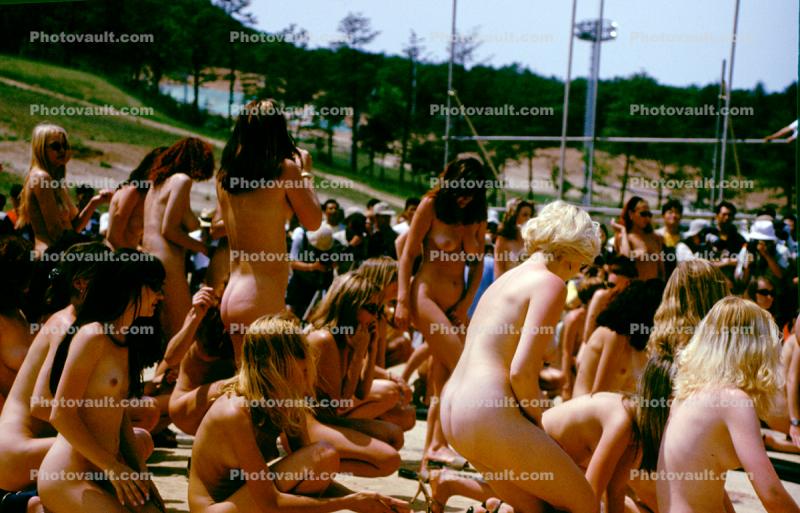 Audience at a Nude Beauty Contest