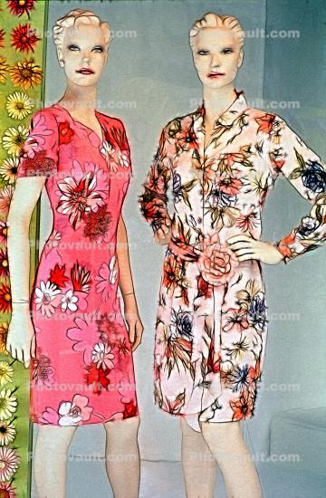 Flowery Summer Dresses, modern women, Paintography