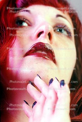 lips, Redhead, Girl, Female