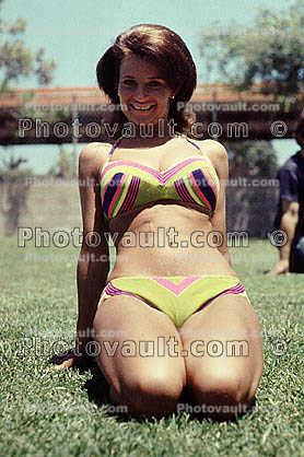 smiley bikini girl, 1960s