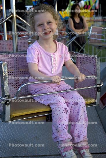 Smiling Girl, Fun Ride, Marin County Fair