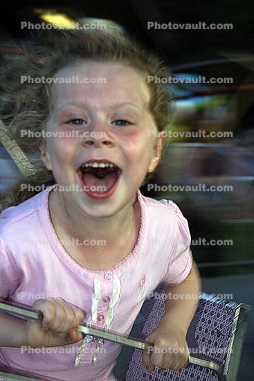 Laughing Girl, Fun Ride, Marin County Fair