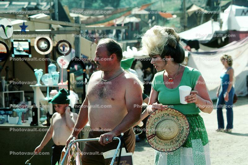Shirtles Man, chest, woman, hat, Renaissance Faire