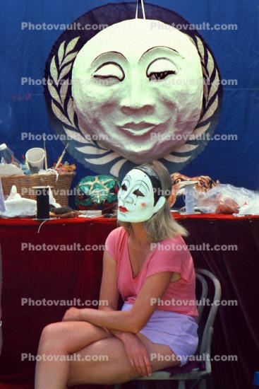 Lady in a Mask, Booth, Face