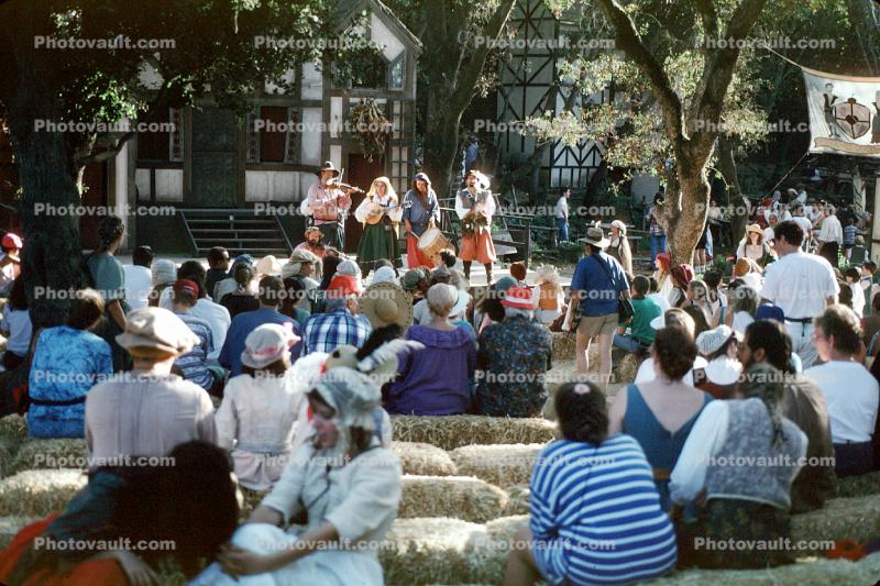 Theater, Audience, crowds, play, Spectators, Renaissance Faire, Septermber 27 1992