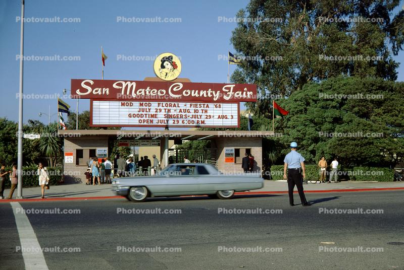 Cadillac, San Mateo County Fair Entrance, 1968, 1960s