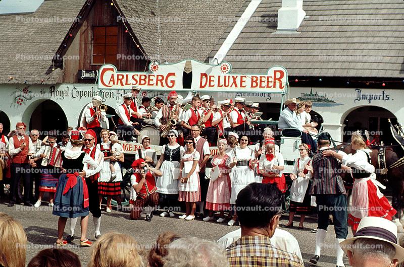 Carlsberg Deluxe Beer, Beer Maidens, Solvang, California, October 1966, 1960s