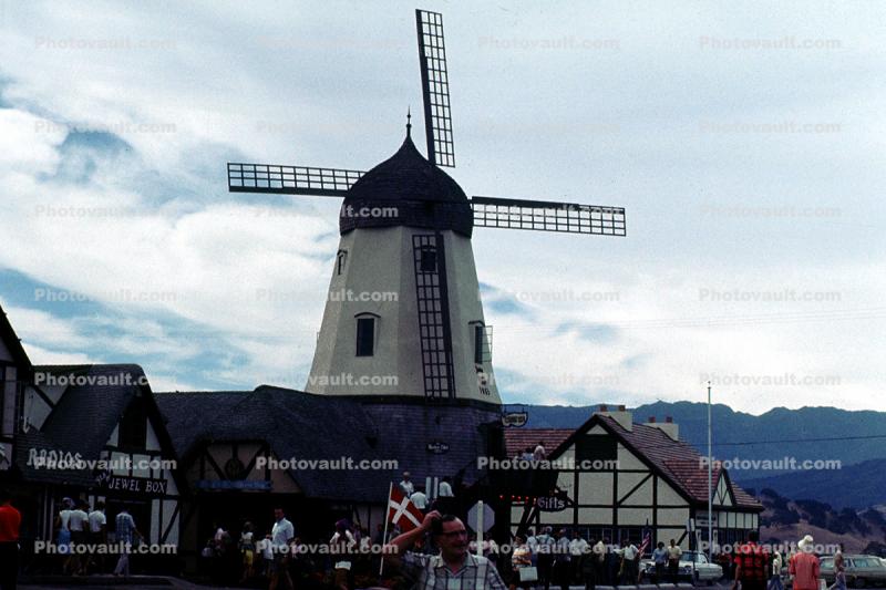 Windmill, Solvang, California, October 1966, 1960s