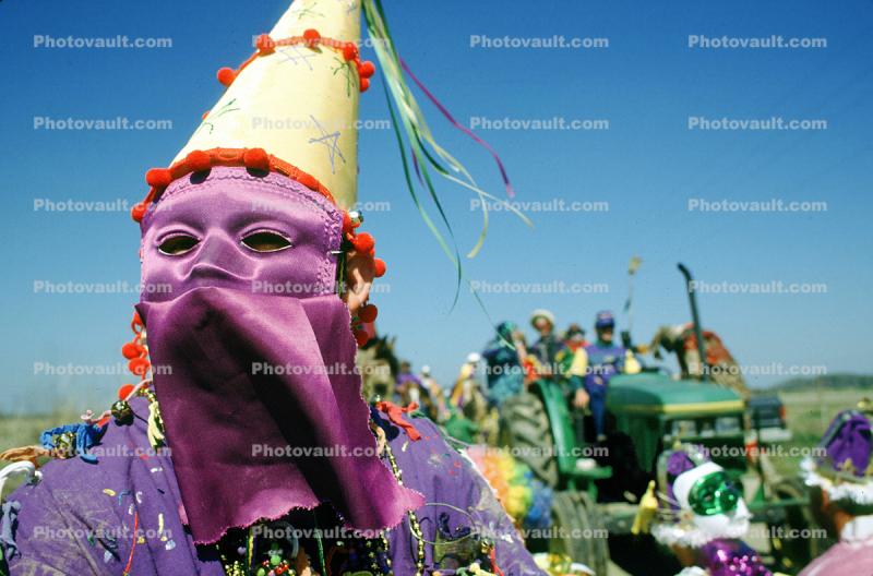 Purple Mask, dunce cap, Mardi Gras, French Quarter