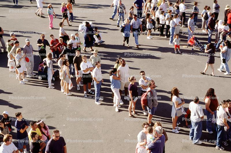 California State Fair, People Standing in-line, Crowds