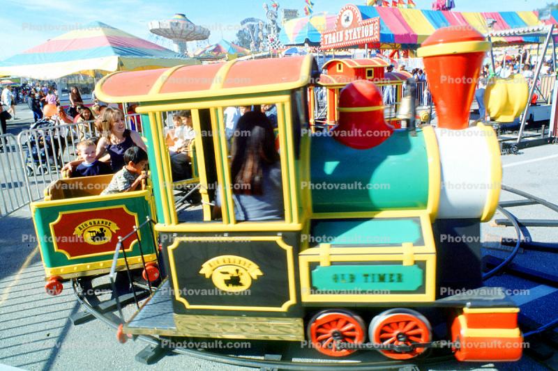 Strange Locomotive, Kiddie Ride, Rideable Miniature Train, Marin County Fair
