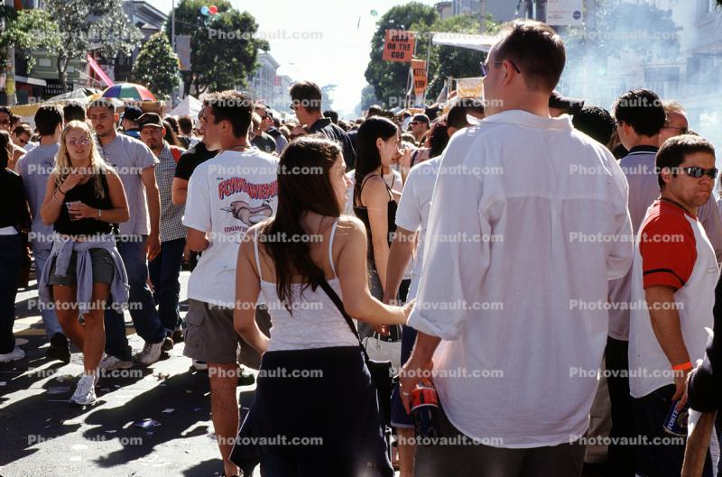 Crowds, People, San Francisco Haight Street Fair