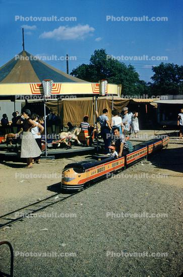 Southern Pacific Daylight, Train, Rail, Rideable Miniature Railway, 1950s