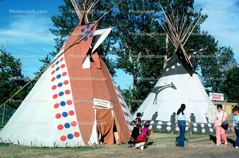George Runner, Indian Bannock Tribe, Sarcee Nation, Indian Teepee Festival