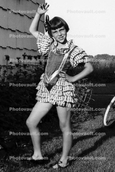 Little Girl in Frilly Dress, 1930s