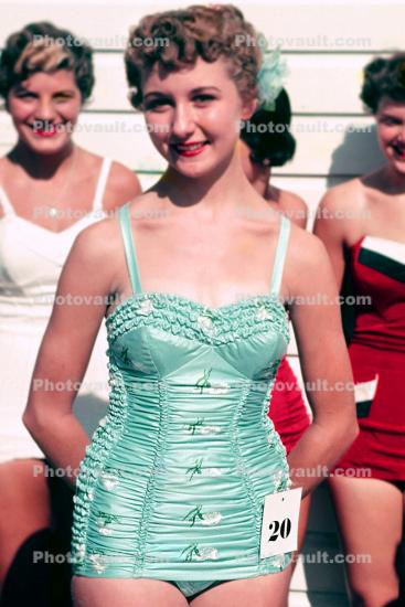 Swimsuit Pageant, Lady, Contest, 1950s