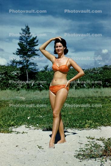 Bikini Girl, Bouffant Hairdo, 1960s