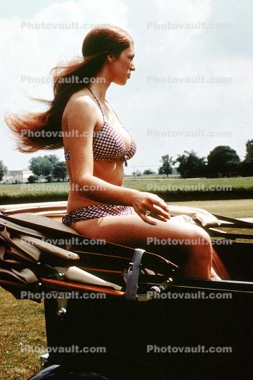 Big Breasted Lady, Woman, Bikini, 1960s