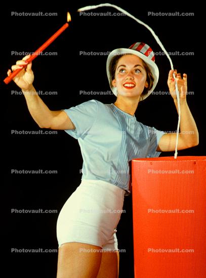 Circus Girl, Hat, Trick, 1950s