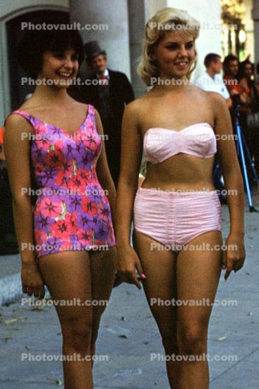 Woman, Female, Lady, Bikini, Shapely, Arms, Swimsuit Pageant, 1960s