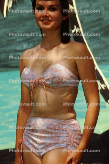 Woman, Bikini, Retro, Pageant, 1960s