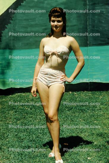 Lady, Bikini, Retro, Pageant, 1950s