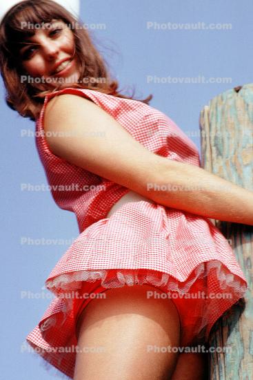 Sailorsuit, Lady, Woman, Miniskirt, Smiley, 1960s