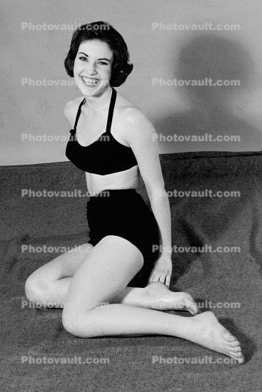 Lady, Woman, Swimsuit, 1950s