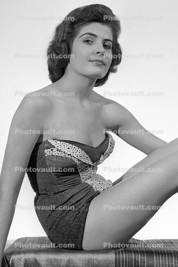 Woman, Legs, Leggy, Knees, Pretty, 1950s