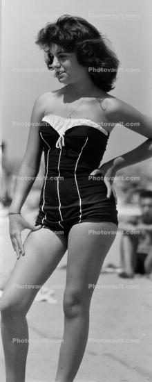 Cute Lady, Swimsuit, aio, 1950s