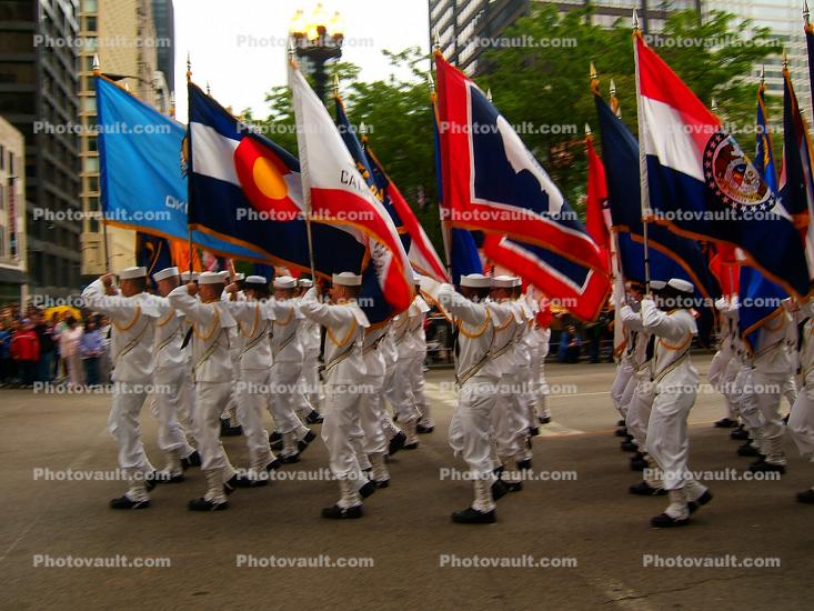 Color Guard, Military, Memorial Day Parade, 2005