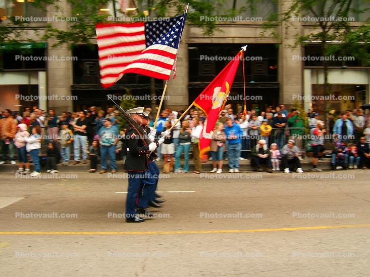 Color Guard, Flag Patrol, Memorial Day Parade, 2005